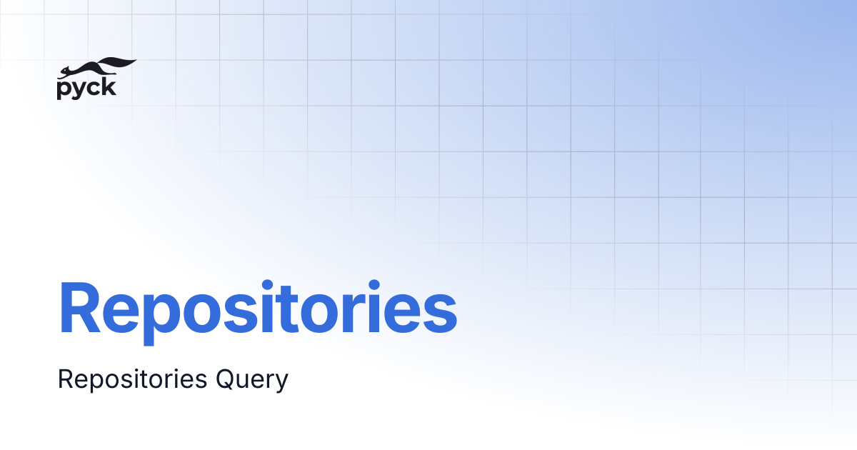 Repositories | pyck.ai docs